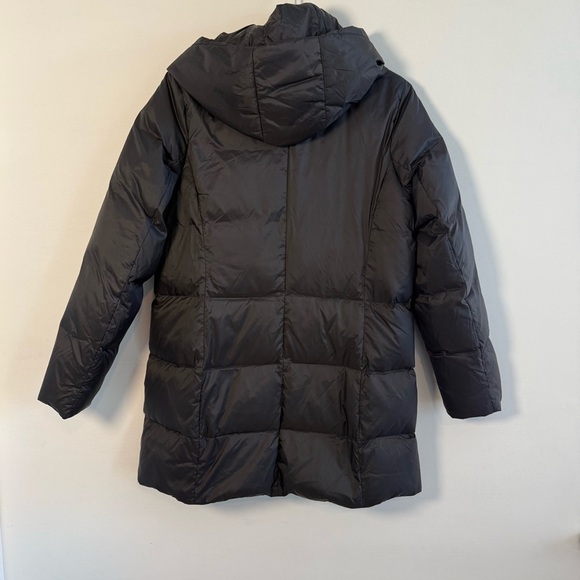 J. Jill Black Hooded Down Puffer Jacket, Size M, Like New! - Picture 2 of 10